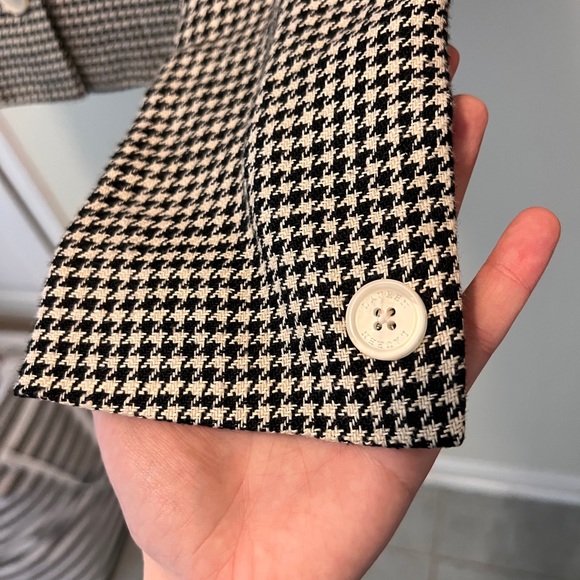 Ralph Lauren linen jacket in houndstooth pattern size 8 EUC - Picture 4 of 6